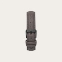 The Grey Band is made of genuine leather and a metal buckle clasp and is naturally dyed with a beige hue. The Grey Band 18mm fits the CLASSIC Collection.
