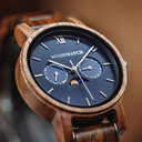 The CLASSIC Collection rethinks the aesthetic of a WoodWatch in a sophisticated way. The slim cases give a classy impression while featuring a unique a moonphase movement and two extra subdials featuring a week and month display. The CLASSIC Mariner is ma