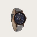 The CLASSIC Collection rethinks the aesthetic of a WoodWatch in a sophisticated way. The slim cases give a classy impression while featuring a unique a moonphase movement and two extra subdials featuring a week and month display. The CLASSIC Mariner Grey