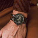 The ELEMENT Collection is comprised of four unique designs in the WoodWatch range, showcasing a combination of 316 stainless steel and wood. The 41mm diameter Iron Walnut watch features our characteristic moonphase movement and two subdials to display the