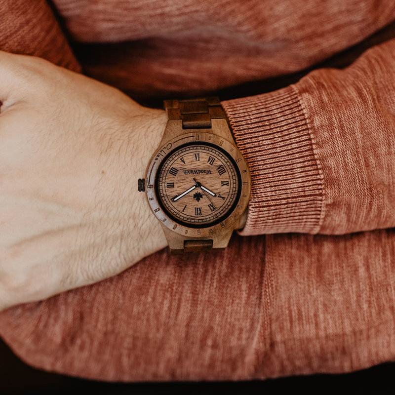 That first instinct and lust for a new adventure. This is the idea that brought the ORIGINAL Collection to life. Hand-carved wooden watches that celebrate the raw aspects of nature, which provide the world its beauty. Each model makes a statement and a gr